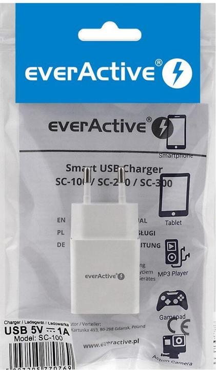 Actual product image Everactive Charger SC-100 1xUSB 1A (5 W)