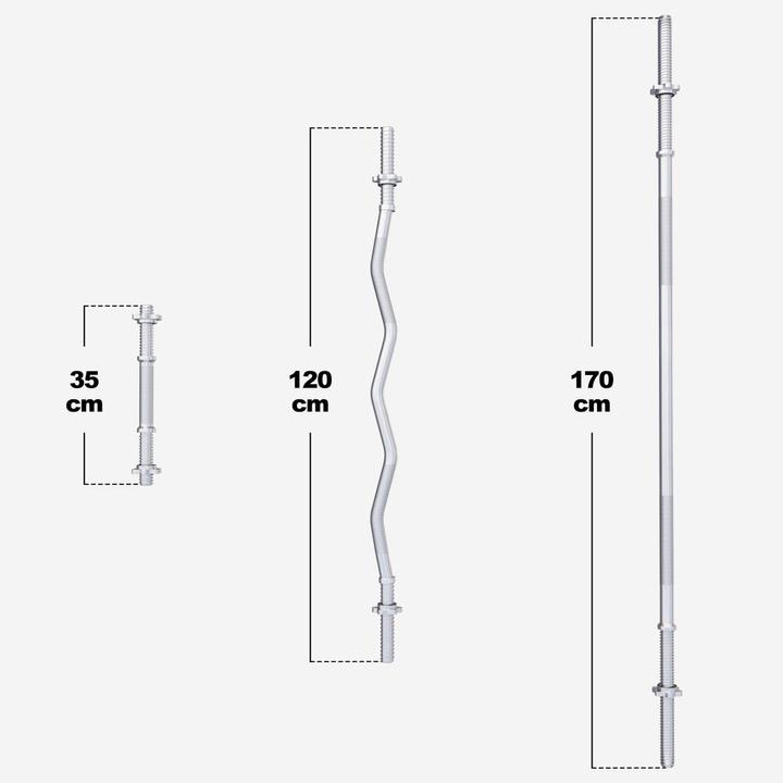 Actual product image Gorilla Sports Barbell set (4 x 1.25 kg, 4 x 2.5 kg, 4 x 5 kg, 4 x 10 kg)