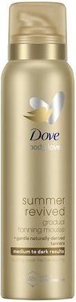 Actual product image Dove Summer Revived Medium to Dark Gradual Self Tan Body Mousse 150ml (Self tanning foam, 150 ml)