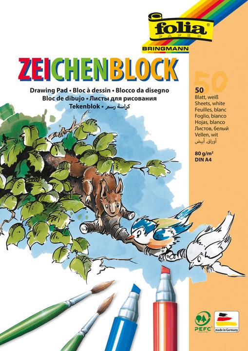Produktbild Folia Mahlblock (A4, Blanko, Weicher Einband)