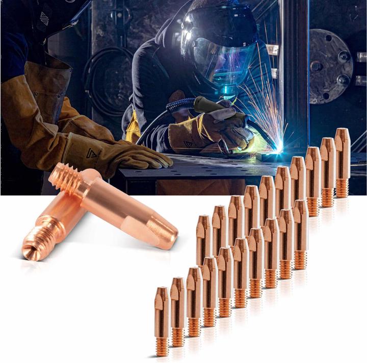 Produktbild Stahlwerk Stromdüsen AK25 MB25 Kontaktdüsen M6x28 1,0 mm MIG MAG Verschleissteile