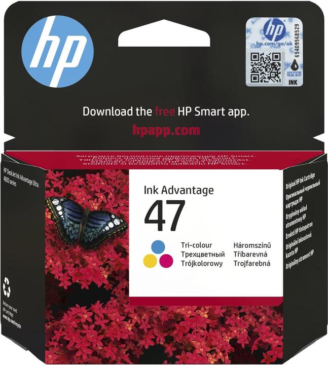 Image du produit HP 47 - 14 ml - couleur (cyan, magenta, jaune, bleu) (M, C, Y)