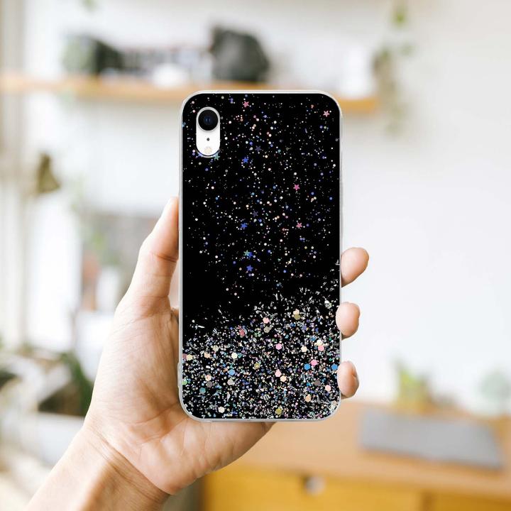 Productafbeelding Cadorabo TPU hoes fonkelende glitters (Apple iPhone XR)