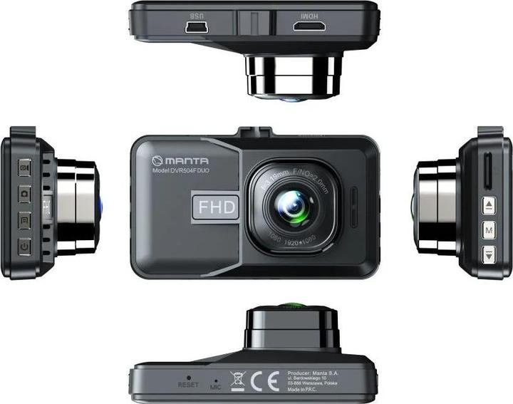 Produktbild Manta DVR504F DUO Black (Akku, FHD+)