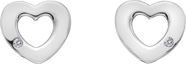 Hot Diamonds Diamant Amulett Herz Ohrstecker (Silber 925)