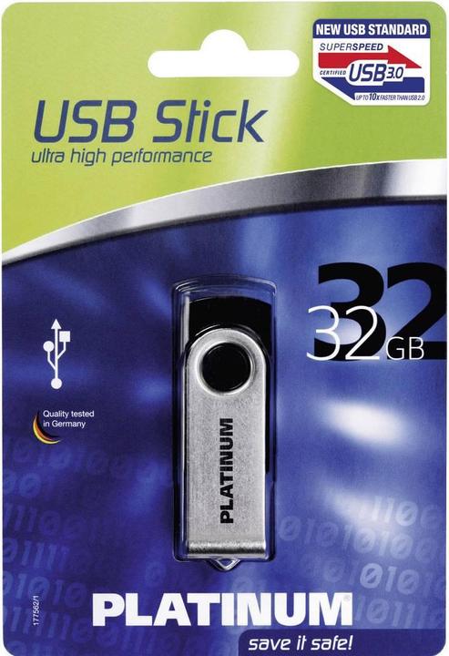 Produktbild BestMedia Platinum HighSpeed USB Drive TWS (32 GB, USB-A)