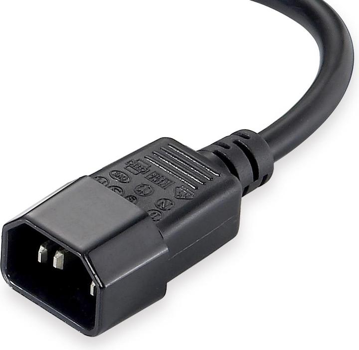 Immagine prodotto equip Prolunga di rete a Y IEC C14 -> 2x IEC C13 St/Bu 1,6m bw polybag (1.60 m, C14, C13)