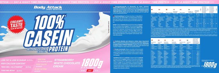 Actual product image Body Attack 100 % Casein Protein (900g can) (Chocolate, 1 pcs., 900 g)