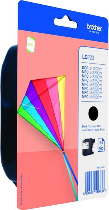 Produktbild Brother LC223BKBP - Schwarz - Original - Blisterverpackung (BK)