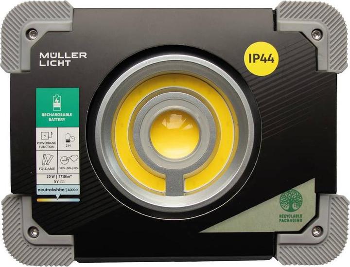 Produktbild Müller Licht LED Akku-Arbeitsstrahler Dallas 20 W (22000 lm)
