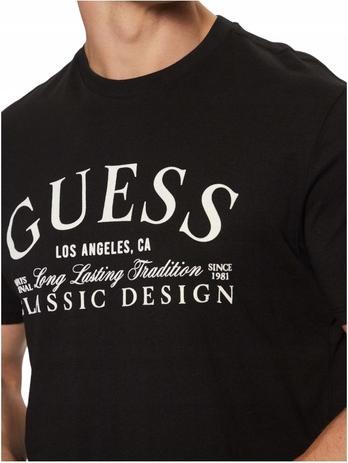 Actual product image Guess Herren T-Shirt Classic Bsc Intl Klassisches Design Schwarz (XL)