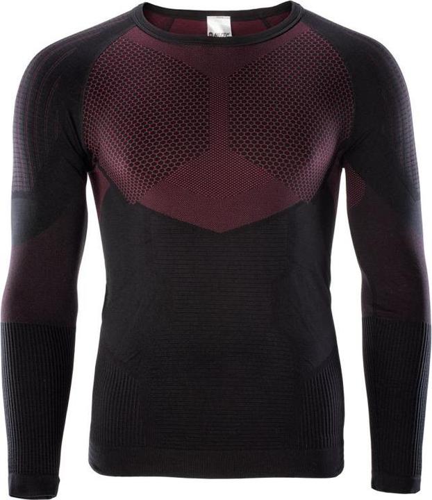 Actual product image Hi-Tec Thermoactive Underwear Men's Sweatshirt Hino Top in Black and Red, Size XL (L, XL)