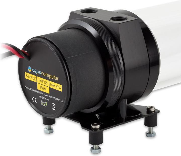 Actual product image Aqua Computer ULTITUBE D5 150 expansion tank with D5 PWM pump