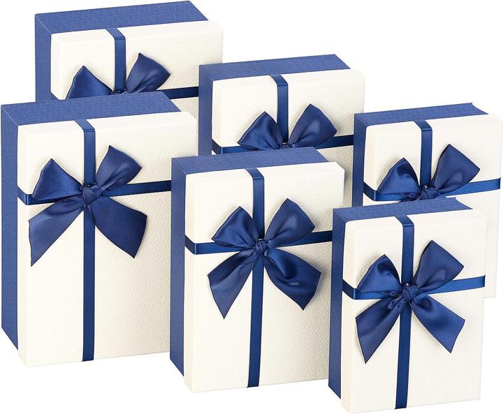 Produktbild Your Design 6er-Set edle Geschenk-Boxen mit Schleife (Geschenkbox, 6 x)