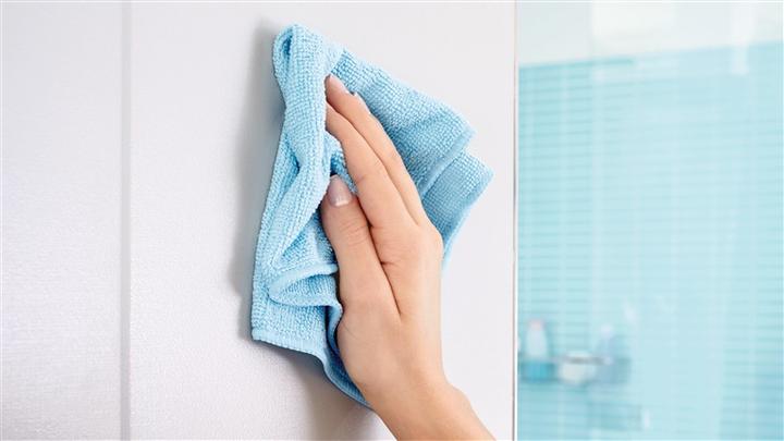 Actual product image tesa KLAAM bathrobe hook incl. adhesive solution without drilling