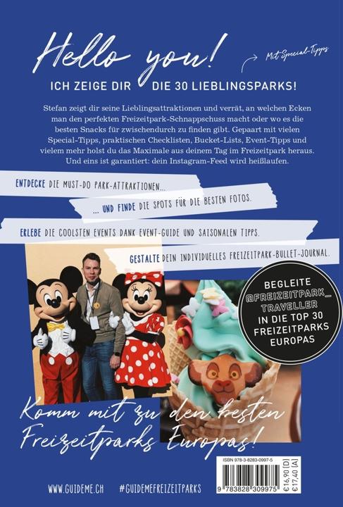 Produktbild GuideMe Travel Book Die 30 besten Freizeitparks Europas – Reiseführer (Deutsch, Stefan Andter, 2022)