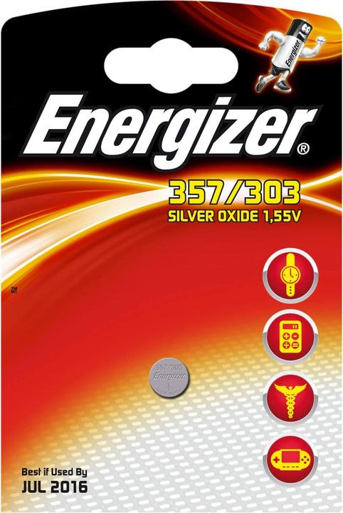 Energizer Oxydes d'argent 357/303 (1 pcs, SR44, 150 mAh)