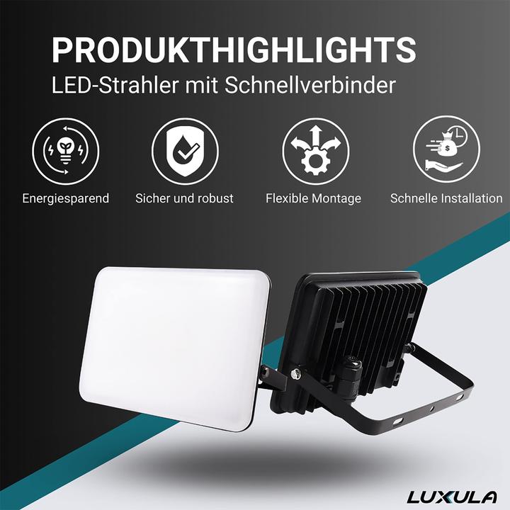 Image du produit Luxula Projecteur à LED avec connecteur rapide (3000 lm)