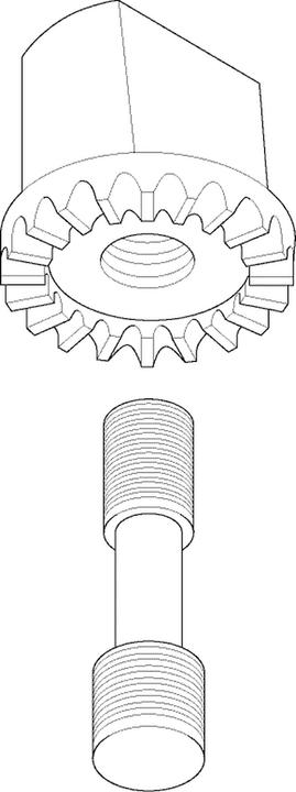 Produktbild Geze Achsverlängerungen zu Bodentürschliesser (Zimmertür, Eingangstür, Holztür, Balkontür)