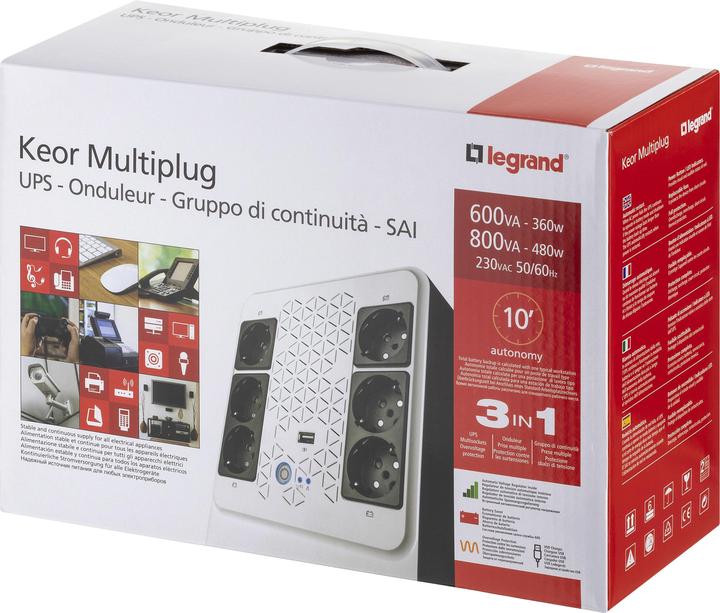Immagine prodotto Vaddio Keor Multiplug - UPS - AC 230 V (0.60 VA, 360 W, Interattivo linea UPS)