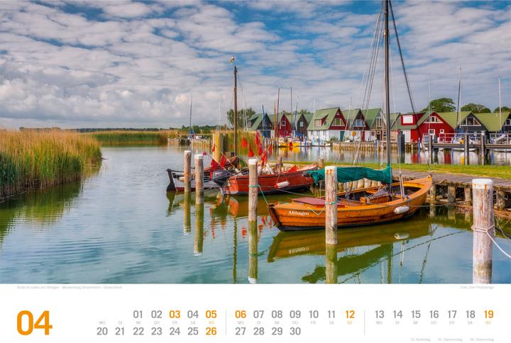 Produktbild Ostsee - von Flensburg bis nach Usedom - ReiseLust Kalender 2026 (45 x 33 cm, Harter Einband, Deutsch)
