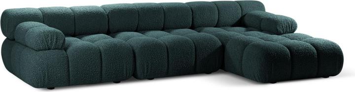 Actual product image Micadoni Velvet Modular Right Corner Sofa, "Bellis", 4 Seats, 282x155x70 Made in Europe (Corner sofa)