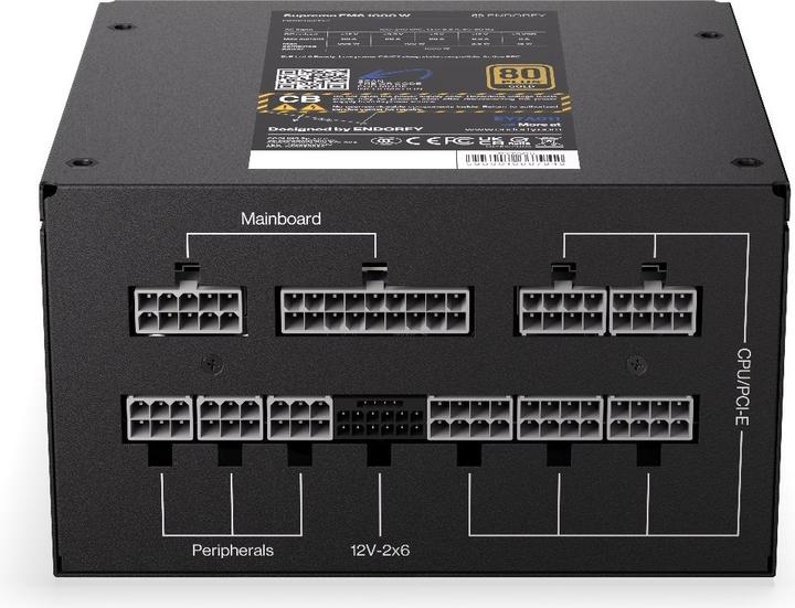 Actual product image Endorfy PSU Supremo FM6 80+ Gold 1000 W (1000 W)