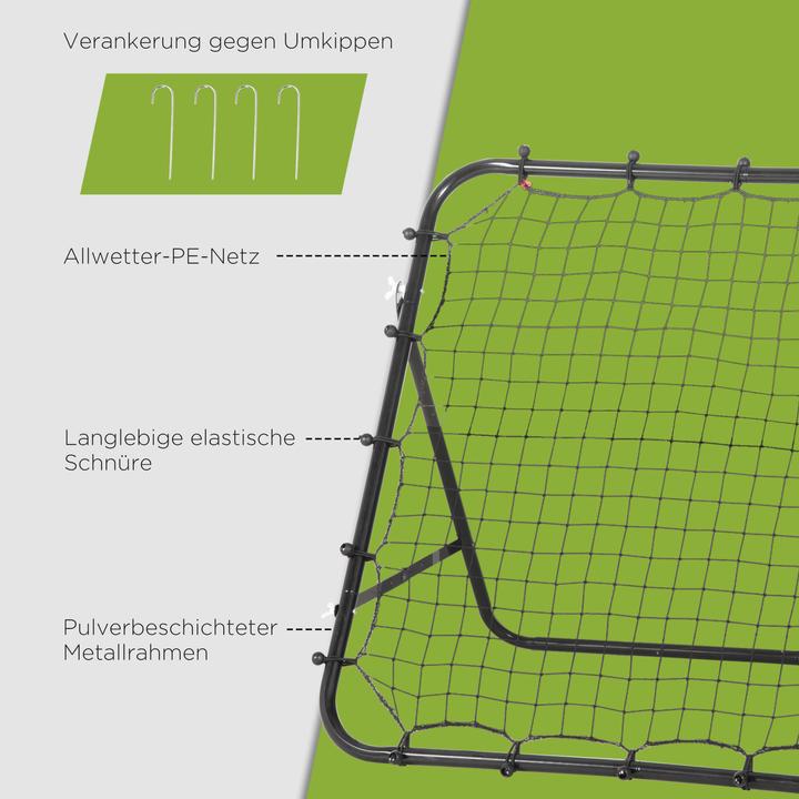 Actual product image Homcom Football Rebounder with adjustable angles
