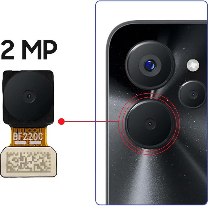 Actual product image Clappio Rear camera for Realme 9i 5G / Narzo 50 5G depth sensor 2MP