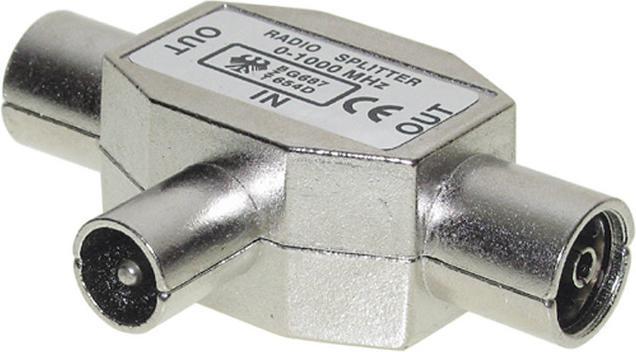 Produktbild Shiverpeaks ®-BASIC-S--T-Verteiler, 2 x Kupplung und 1x Stecker (Antennenkabel)