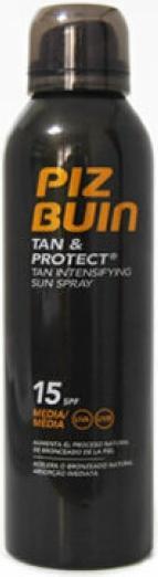 Actual product image Piz Buin Tan & Protect (Sun spray, SPF 15, 150 ml)