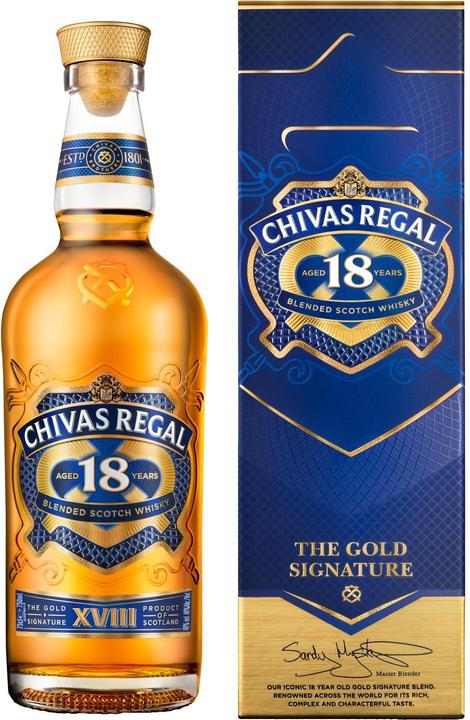 Produktbild Chivas Regal 18 Years Gold Signature (Blended Whisky, Scotch Whisky, 1 x 70 cl)