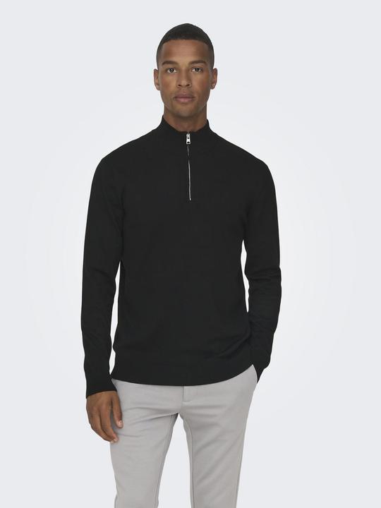 Immagine prodotto Only & Sons Maglione a maglia con mezza zip (XS)