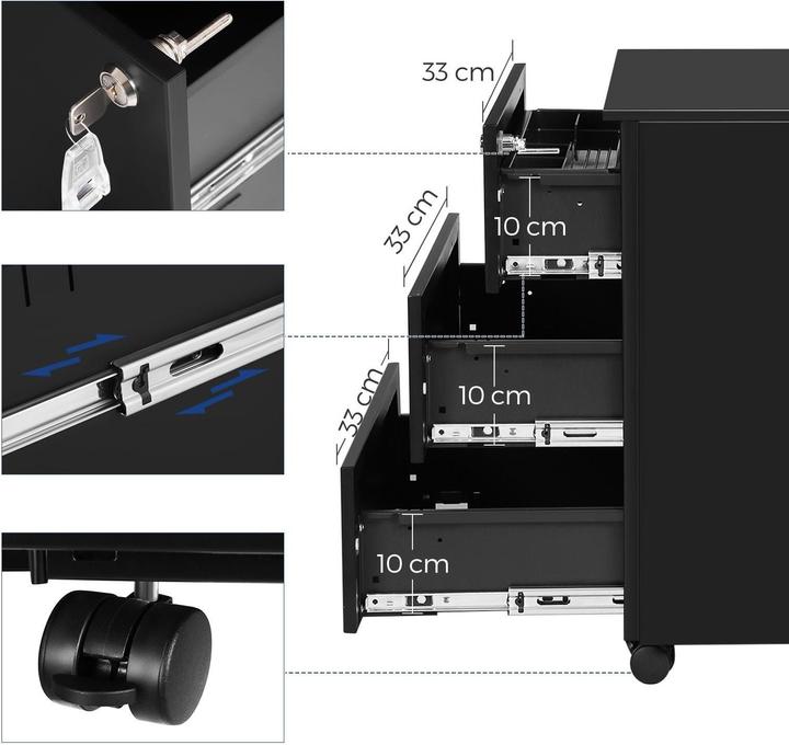 Immagine prodotto Songmics Office Budy (39 x 45 x 54 cm)