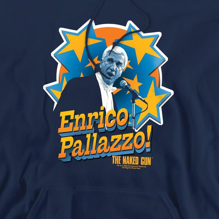 Immagine prodotto The Naked Gun It's Enrico Pallazzo Felpa con Cappuccio Uomo (XXL)