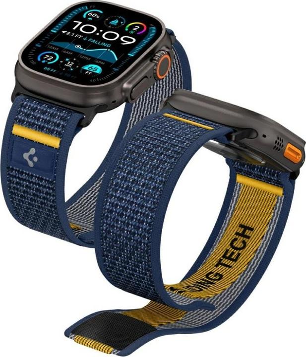 Actual product image Spigen Pasek Athlex Air do Apple Watch 6/7/8/9/10/SE/Ultra 1/Ultra 2 (44/45/46/49 mm) granatowy (44 mm, Plastic, Fabric)