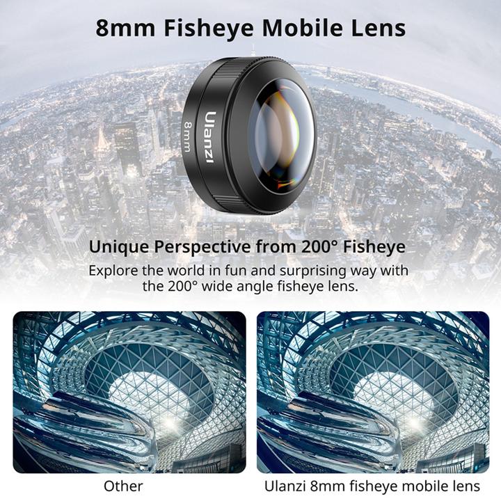 Actual product image Ulanzi CL 004 8mm Fisheye Mobile Lens
