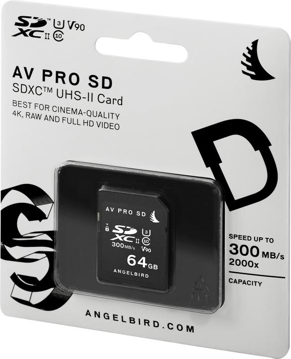 Immagine prodotto Angelbird Scheda SD AVpro 64 GB UHS-II (64 GB, SDXC, U3, UHS-II)