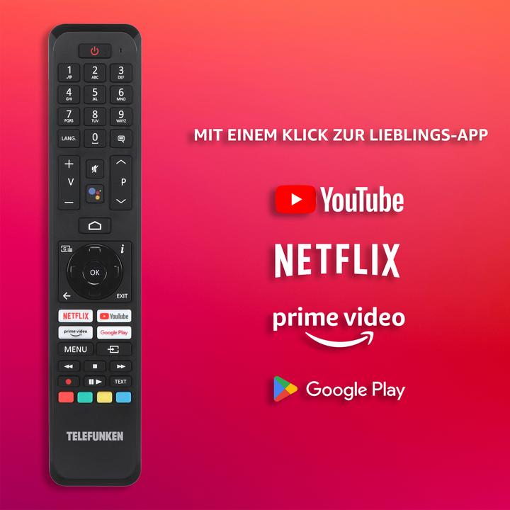 Produktbild Telefunken XF40AN750M (100 cm (40 Zoll), schwarz, FullHD, Triple Tuner, SmartTV, Android Betriebssystem) (40", LED, Full HD, 2023)