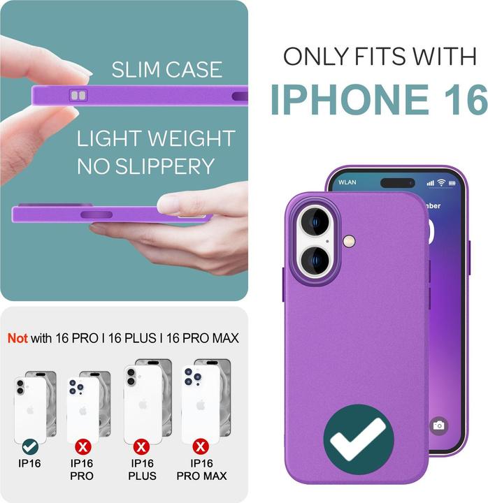 Actual product image Nalia Matt silicone cover (Apple iPhone 16)