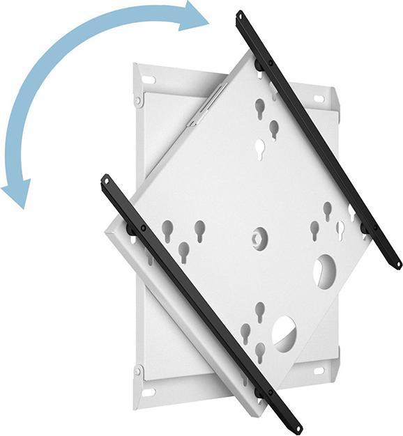 Actual product image Multibrackets Wall bracket 50-95", metal, 360° rotation, white (Wall, 95", 50 kg)