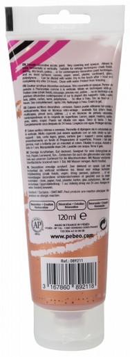 Immagine prodotto Pebeo Decocrème Colore acrilica madreperla (Rame, 120 ml)