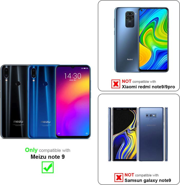 Immagine prodotto Cadorabo Copertina magnetica invisibile del libro (Meizu nota 9)