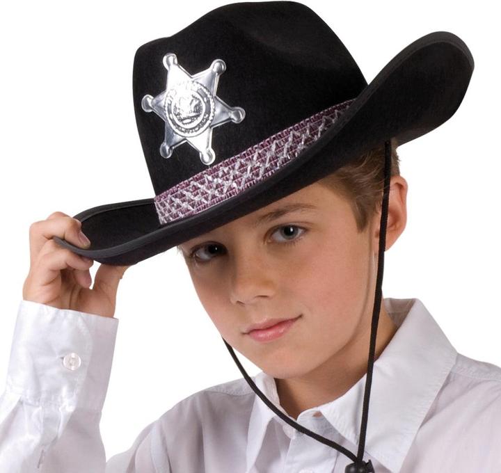 Image du produit Boland Chapeau de shérif pour enfants noir