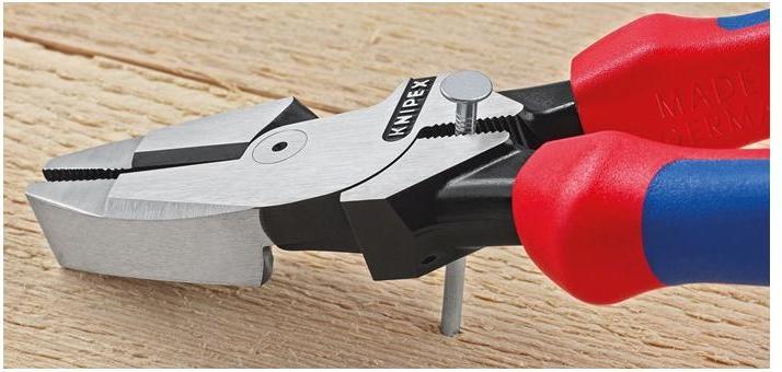 Produktbild Knipex Kraftkombizange DIN ISO 5746 amerikanisch L.240mm mit Facette schwarz atram. Kopf pol. 2Komp.-Hül... (285 mm)
