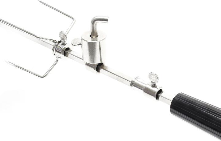 Image du produit Wiltec BBQ Broche de barbecue en acier inoxydable 110cm Poids d'équilibre Broche tournante Schaschlik