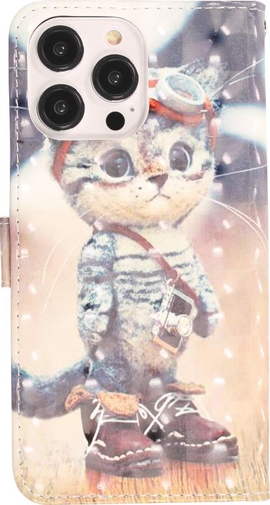 Produktbild PhoneLook Hülle Flip Explorer kitten (Apple iPhone 14 Pro Max)