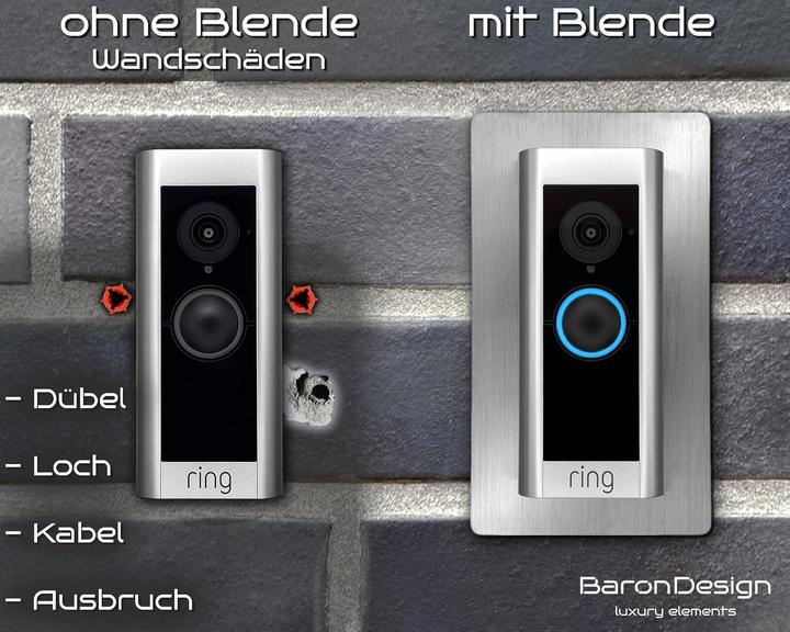 Immagine prodotto Baron Design Edelstahl Blende für Ring Video Doorbell Pro