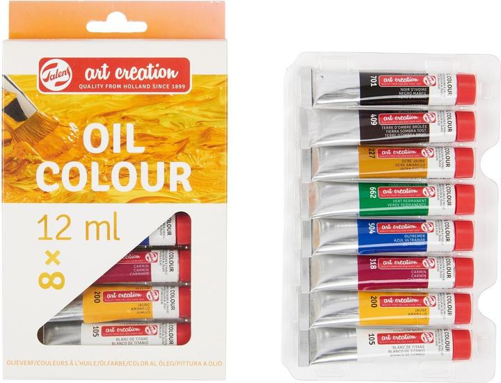 Actual product image Talens Oil painting set 8x12ml (Multicoloured, 12 ml)