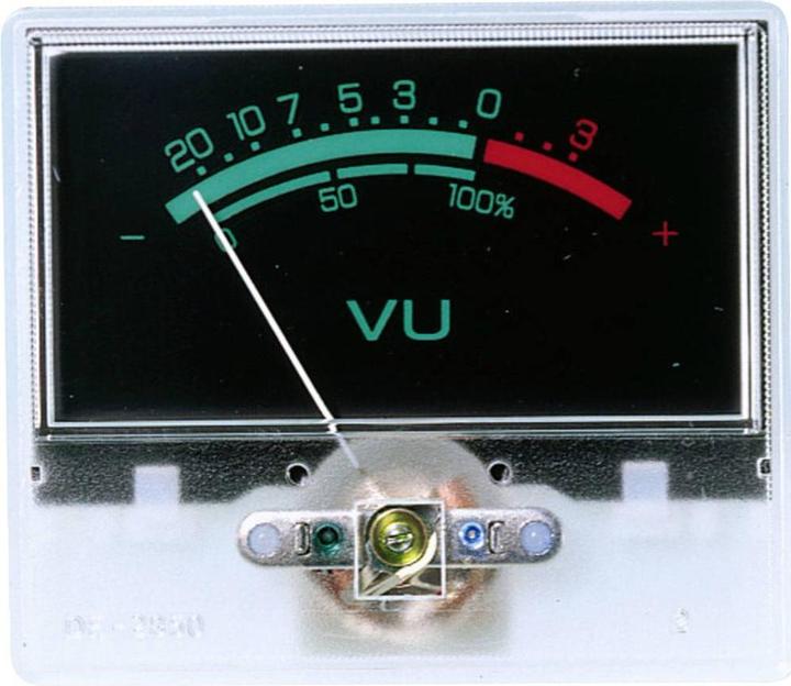 Produktbild Monacor Einbaumessinstrument, VU-Beschriftung